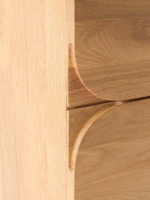 Oak Wood Chest of Drawers Cadi