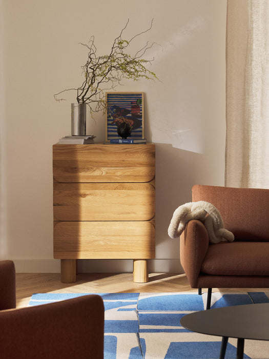 Oak Wood Chest of Drawers Cadi