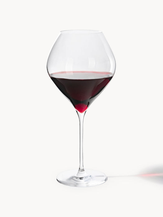 Silvio Crystal Bordeaux Wine Glasses, Set of 4