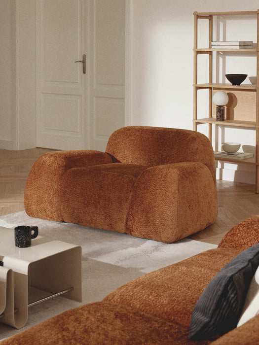 Wolke Teddy-BouclÃ© Lounge Chair