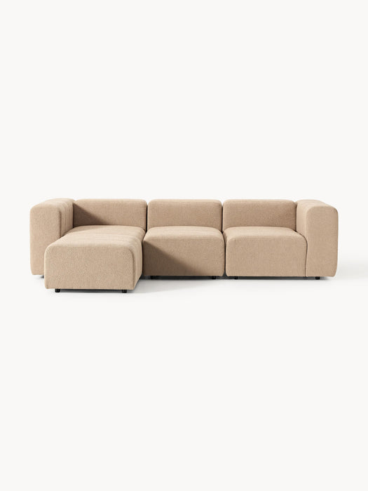 Boucl Modular Sofa Lena 4-seater with Ottoman leftright