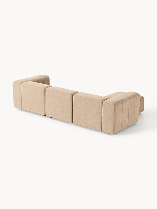 Boucl Modular Sofa Lena 4-seater with Ottoman leftright