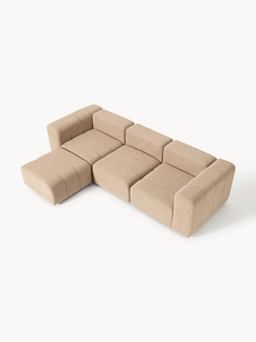 Boucl Modular Sofa Lena 4-seater with Ottoman leftright
