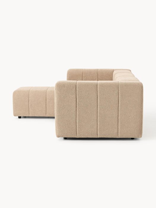 Boucl Modular Sofa Lena 4-seater with Ottoman leftright
