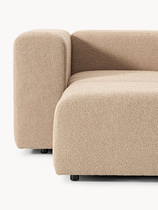 Boucl Modular Sofa Lena 4-seater with Ottoman leftright