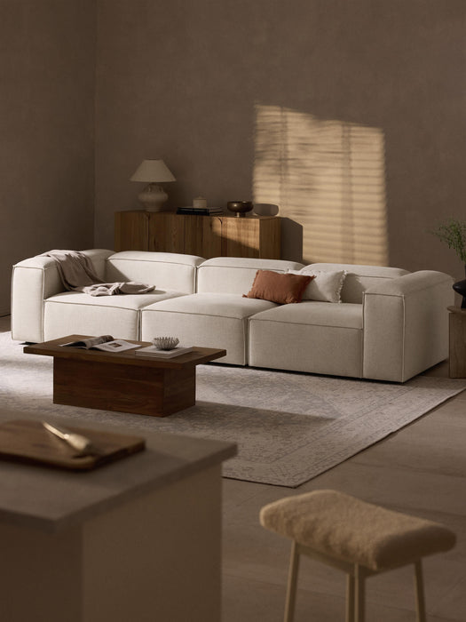 Linen Blend Modular Sofa Lennon 4-seater