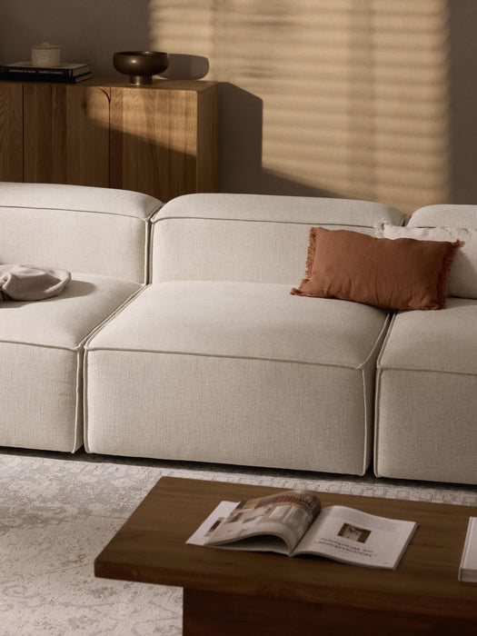 Linen Blend Modular Sofa Lennon 4-seater