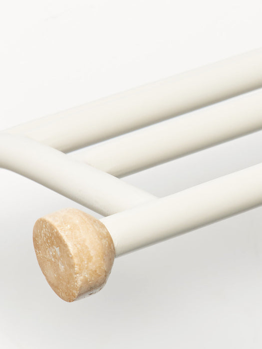 Disa Wall-mounted Coat Rack with Travertine Hooks