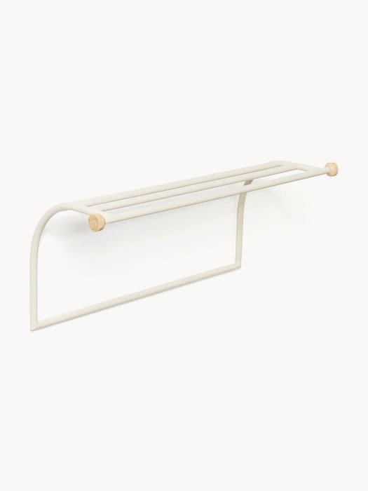 Disa Wall-mounted Coat Rack with Travertine Hooks