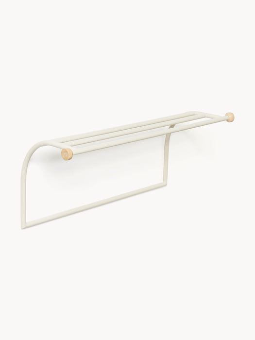 Wall-Mounted Coat Rack Disa with Travertine Hooks