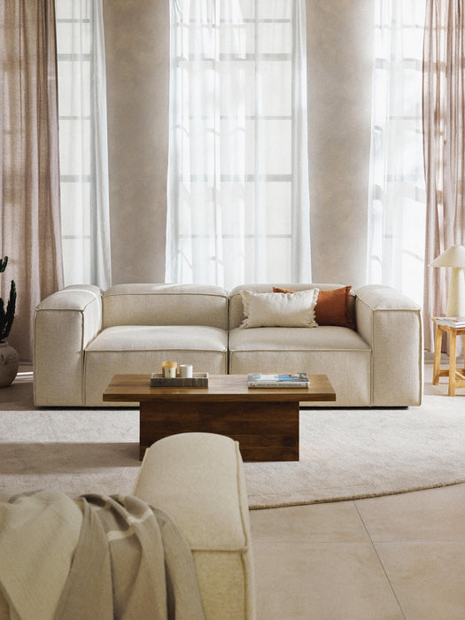 Linen Blend Modular Sofa Lennon 3-seater