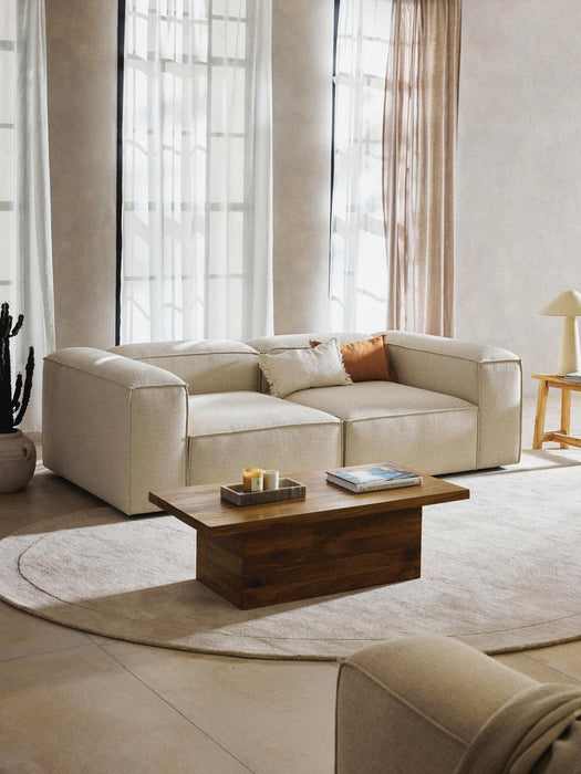 Linen Blend Modular Sofa Lennon 3-seater
