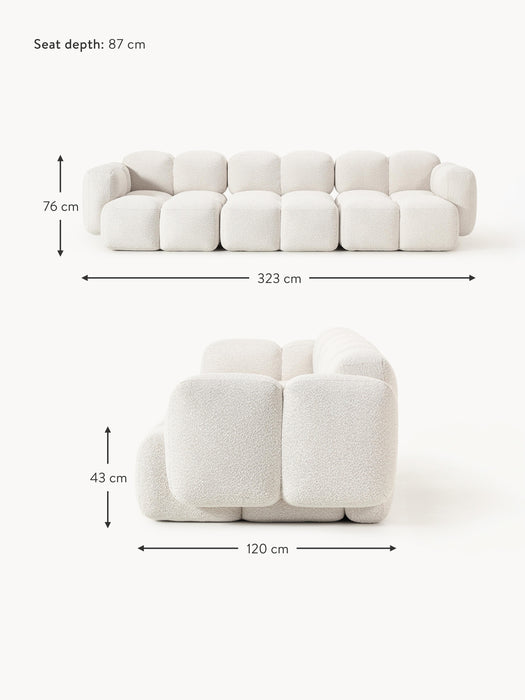 Boucl Modular Sofa Tayla 4-seater
