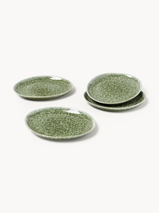 Handmade Organic Shaped Breakfast Plates Macey Set of 4