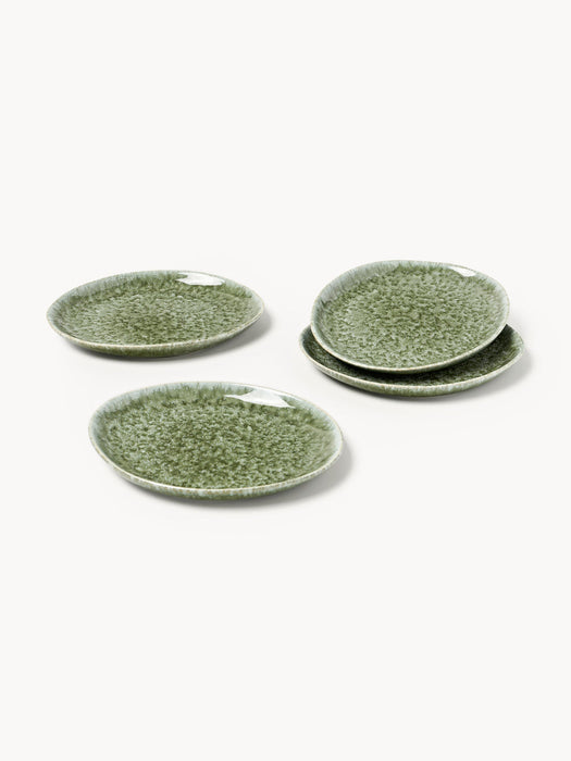 Macey Handmade Organic Shaped Breakfast Plates, Set of 4