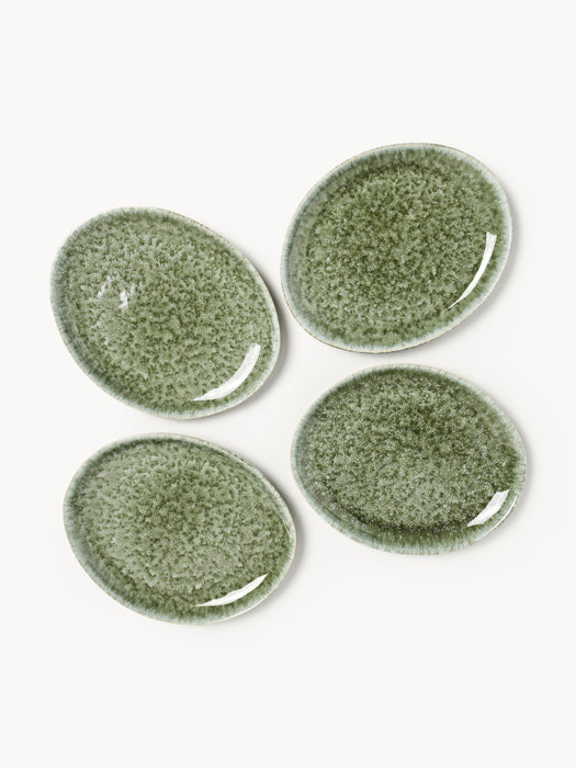 Handmade Organic Shaped Breakfast Plates Macey Set of 4