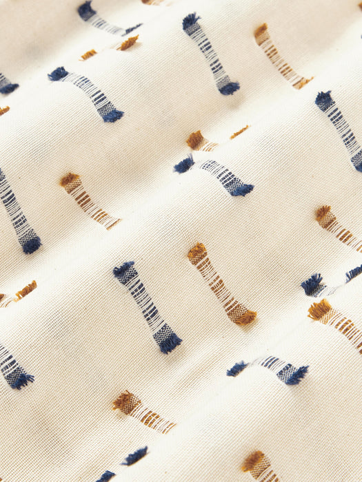 Cotton Duvet Cover Lenja with Tufted Fringes