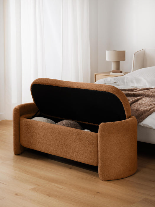 Teddy Upholstered Bench Benji with Storage Space