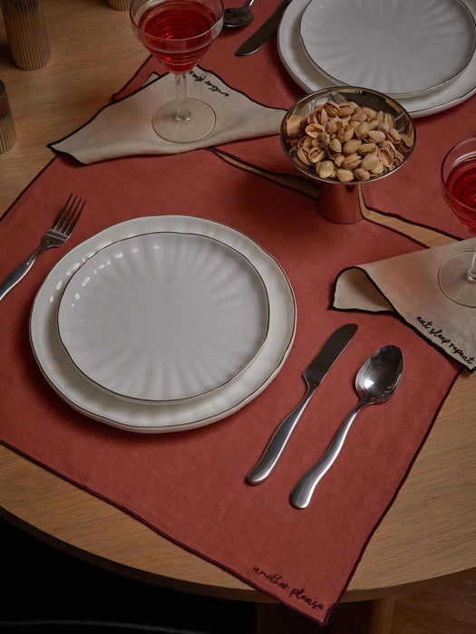 Cosmo Embroidered Linen Placemats, Set of 4