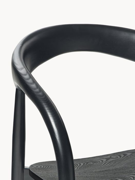 Ash Wood Dining Chair Camille with Armrests