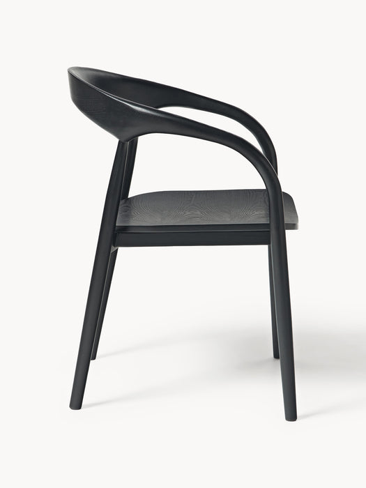 Ash Wood Dining Chair Camille with Armrests