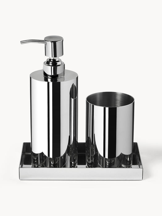 Halston Metal Bathroom Accessories, Set of 3