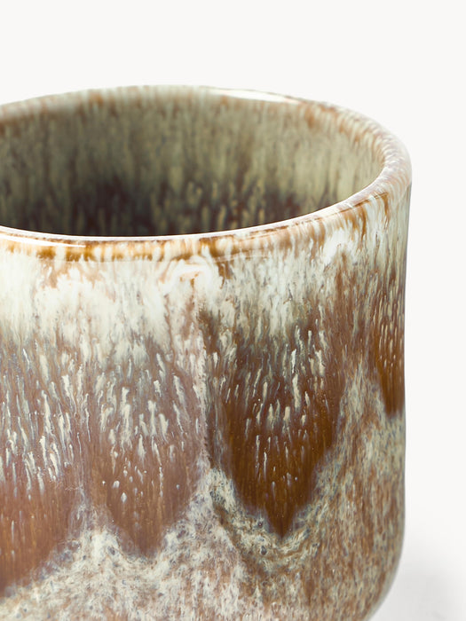 Handmade Espresso Cups Danza with Reactive Glaze Set of 4