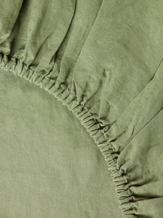 Airy Boxspring Fitted Sheet, Washed Linen