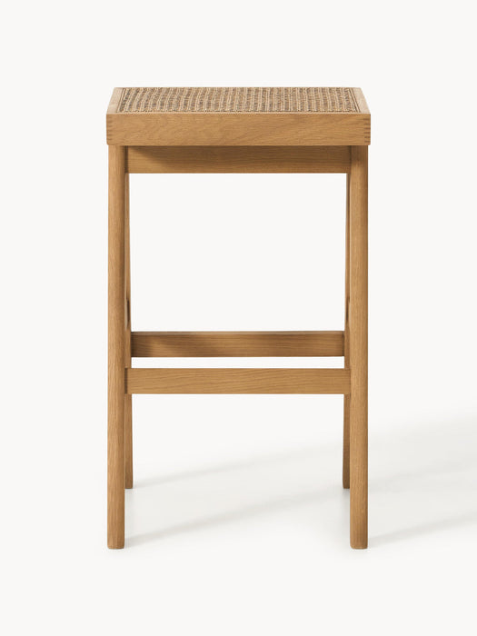 Sissi Bar Stool with Viennese Wickerwork