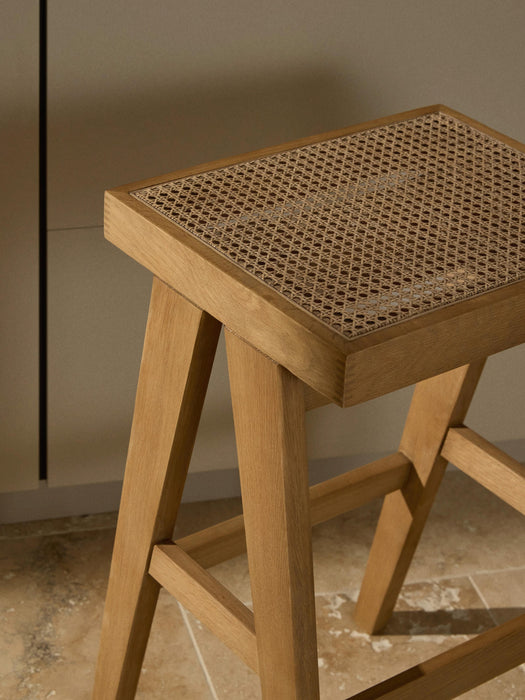 Bar Stool Sissi with Viennese Wickerwork