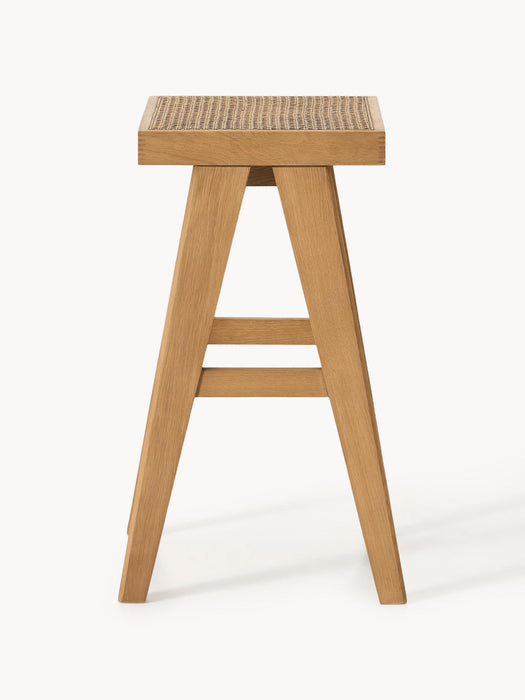 Sissi Bar Stool with Viennese Wickerwork