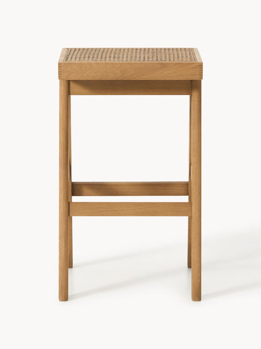 Sissi Bar Stool with Viennese Wickerwork