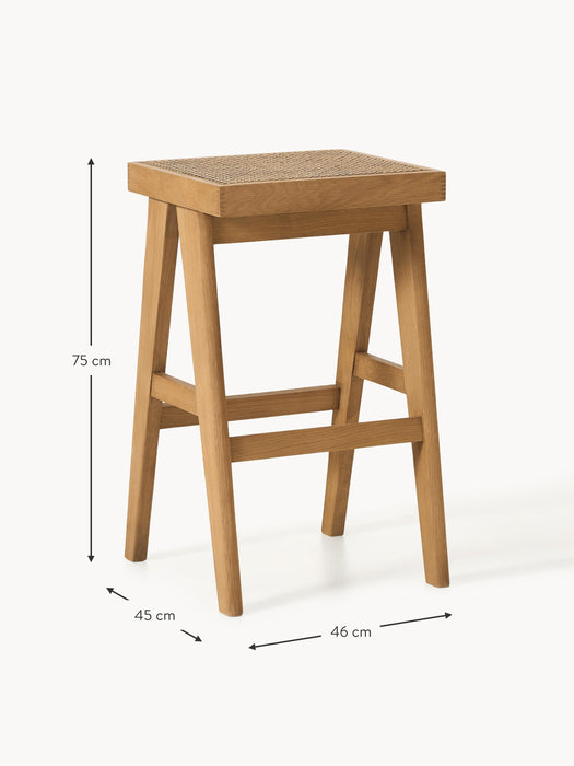 Bar Stool Sissi with Viennese Wickerwork