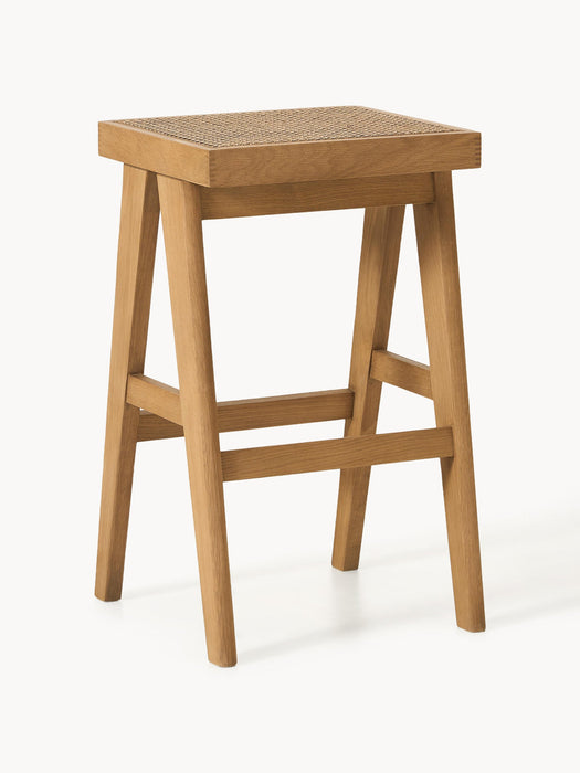 Sissi Bar Stool with Viennese Wickerwork
