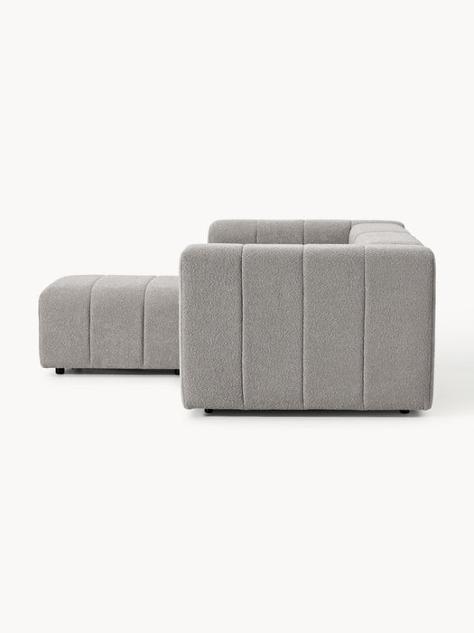 Boucl Modular Sofa Lena 2-seater with Ottoman leftright