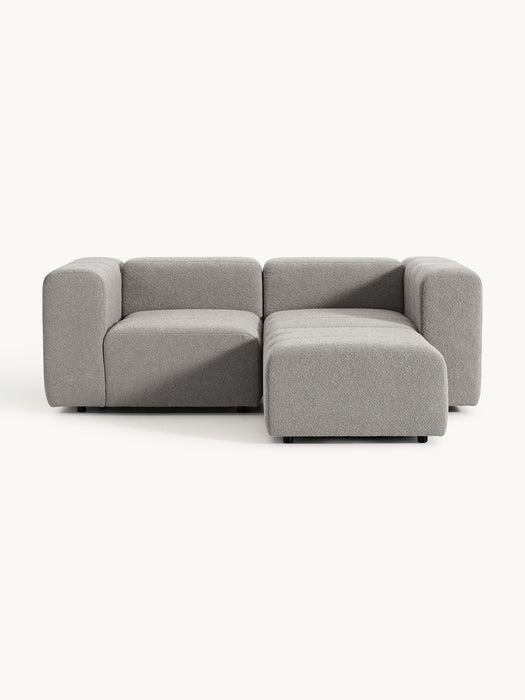 Boucl Modular Sofa Lena 2-seater with Ottoman leftright