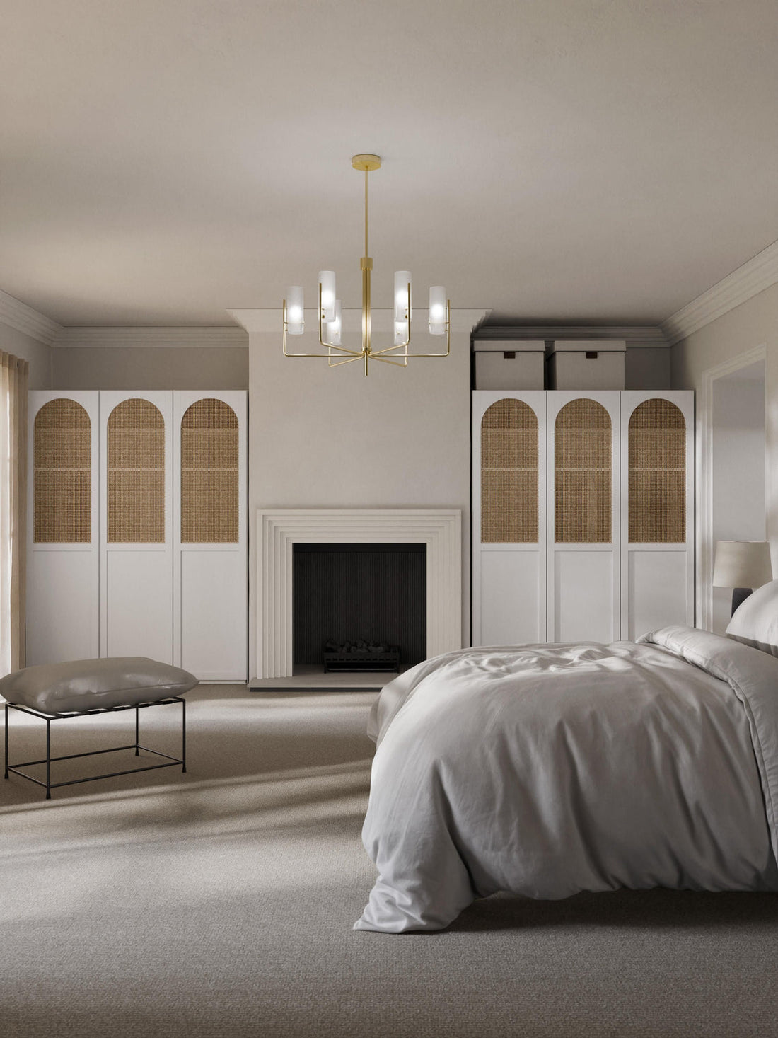 Jeanne Modular Hinged Door Wardrobe, 50 cm Wide, in various sizes