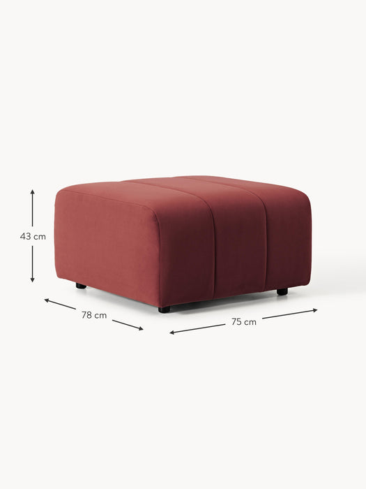 Velvet Ottoman Lena