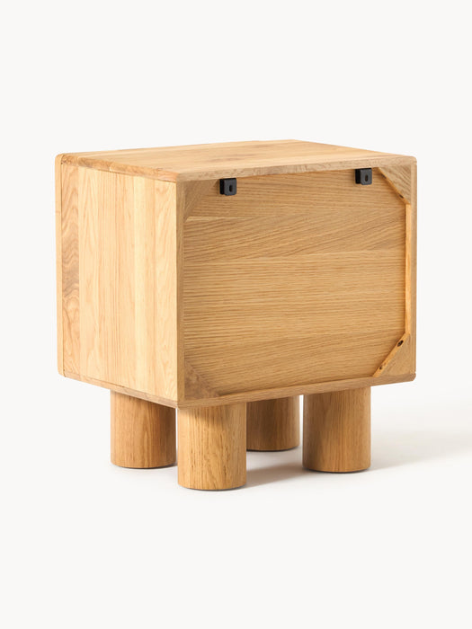 Oak Wood Bedside Table Cadi