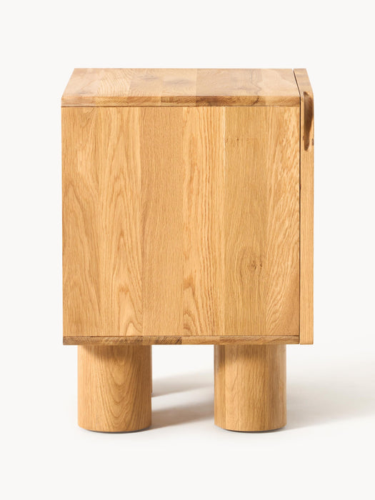 Oak Wood Bedside Table Cadi