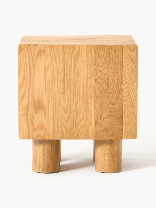 Oak Wood Bedside Table Cadi