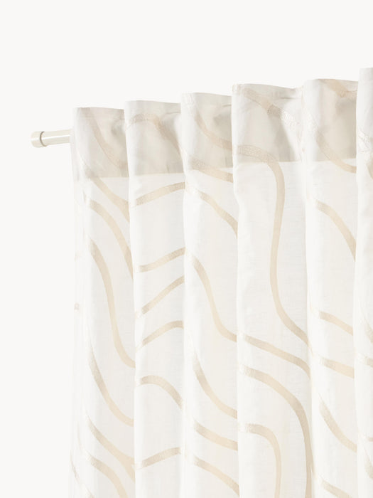 Light-Filtering Multi-Band Curtains Lidia Set of 2 W 140 cm