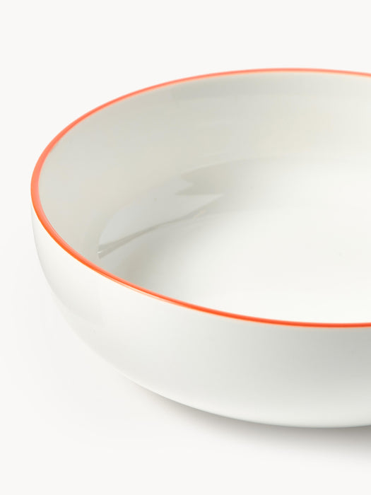 Small Porcelain Soup Plates Facile Set of 2