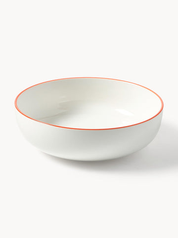 Facile Small Porcelain Soup Plates, Set of 2