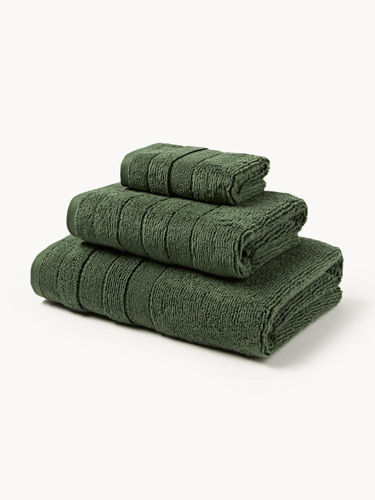 Towel Set Luxe with Striped Border in various set sizes