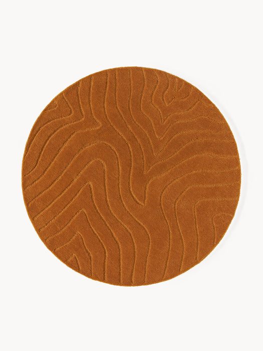 Aaron Round Hand-Tufted Wool Rug