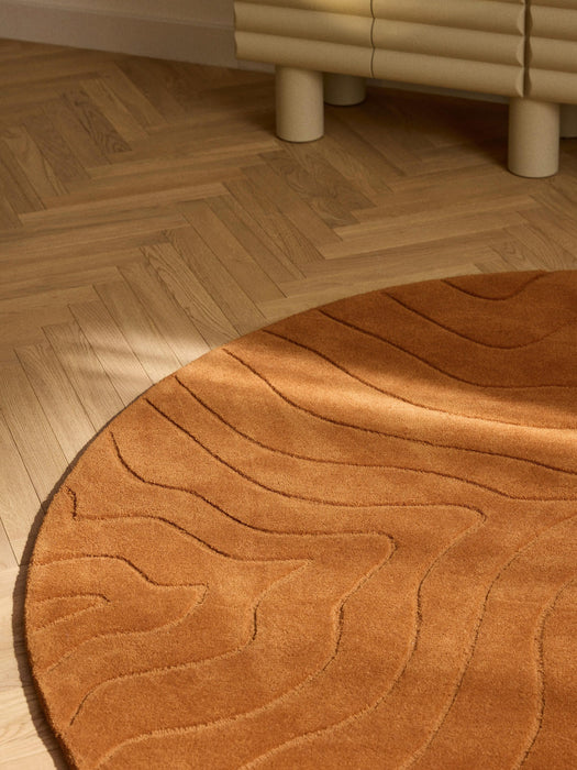 Aaron Round Hand-Tufted Wool Rug