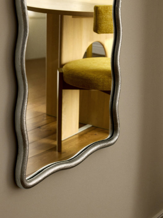 Full Length Mirror Reggie with Wavy Metal Frame