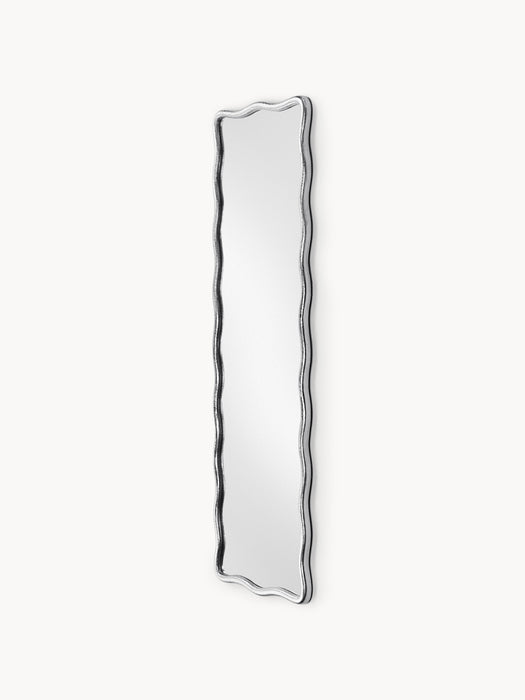 Full Length Mirror Reggie with Wavy Metal Frame