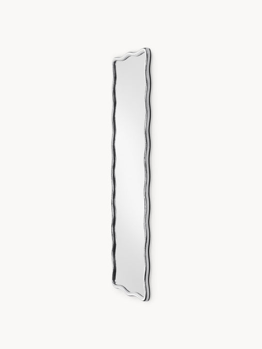 Full Length Mirror Reggie with Wavy Metal Frame